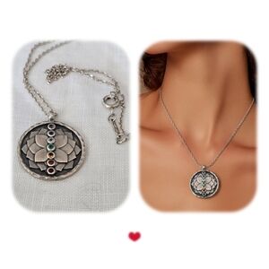 SATYA 925 Real Gems Chakra Pendant Necklace